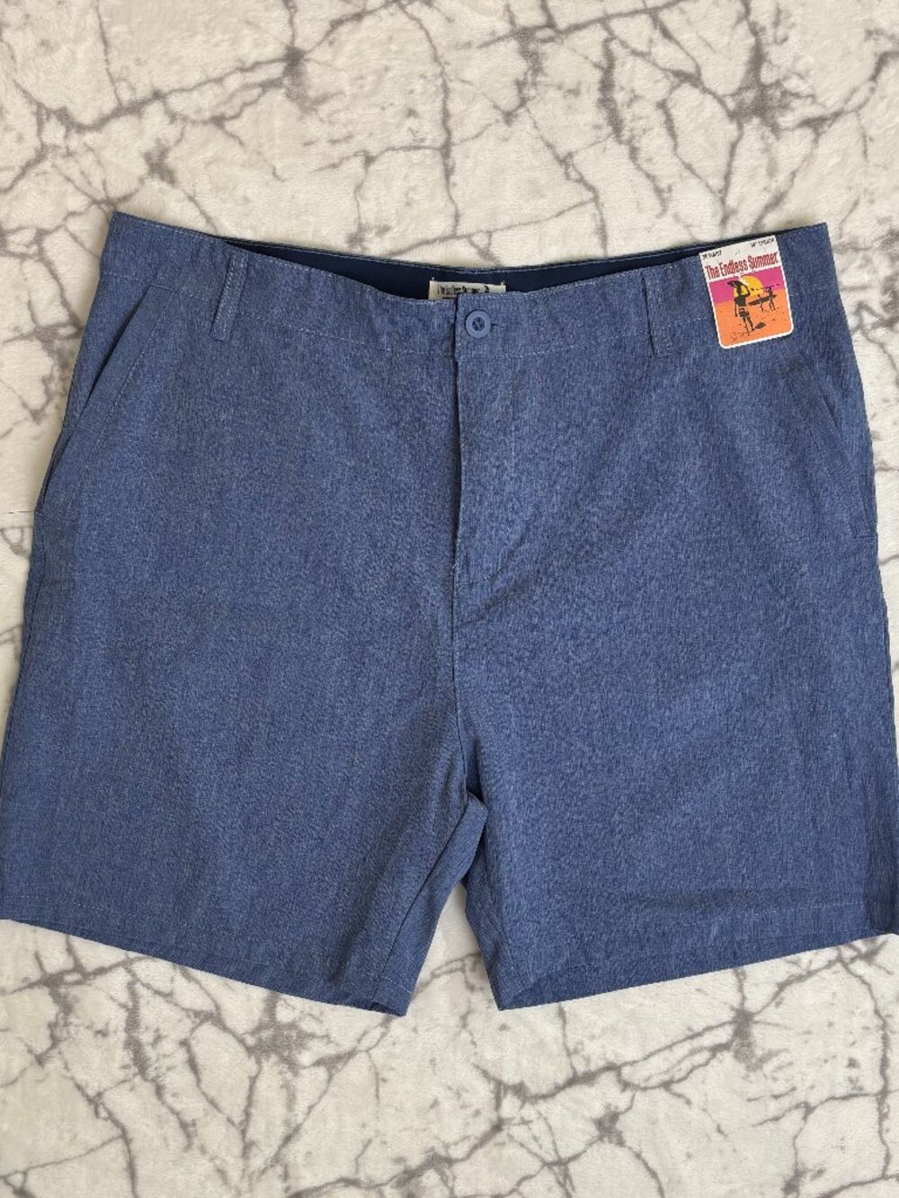 ENDLESS SUMMER Stretch Shorts Men’s 38W Blue 19 Inch Super Comfortable